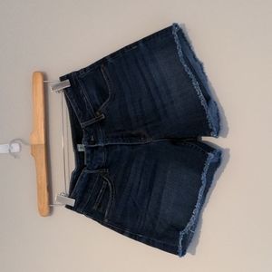 Bootlegger denim shorts, size 29